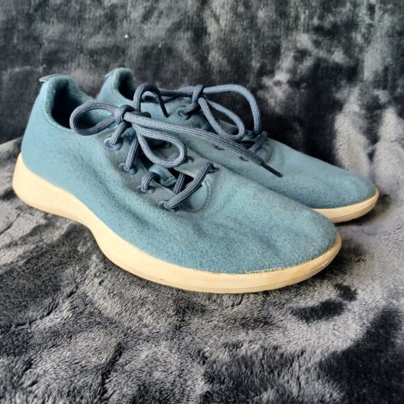 Allbirds Light Blue Wool Runners - Women's Size 9 - Pre-owned - Picture 2 of 7